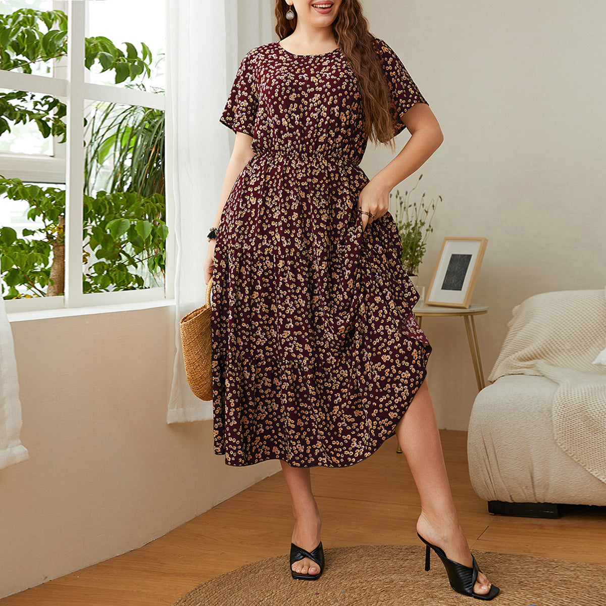 Casual Plus Size Summer Dress – Lightweight, Breathable, Easy Fit