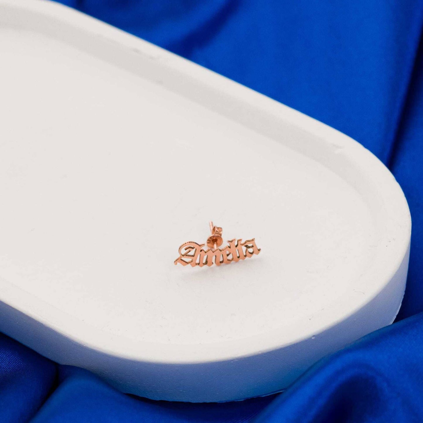 Personalised Women’s Earrings – name earrings-18K Gold, Silver, or Rose Gold – Timeless Elegance with a Personal Touch