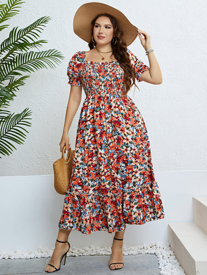 Casual Plus Size midi Dress – Lightweight, Breathable, Easy Fit