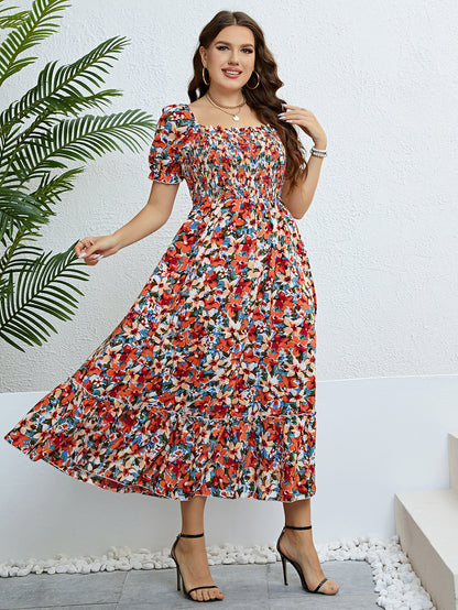 Casual Plus Size midi Dress – Lightweight, Breathable, Easy Fit