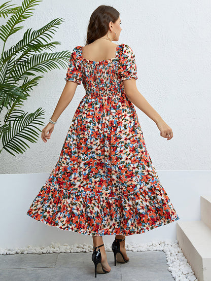 Casual Plus Size midi Dress – Lightweight, Breathable, Easy Fit