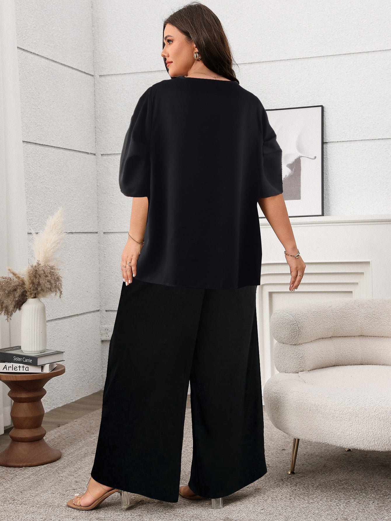 【Fano Studios】2 tack semi wide slacks Wave Linen Full Pants – La Garçonne